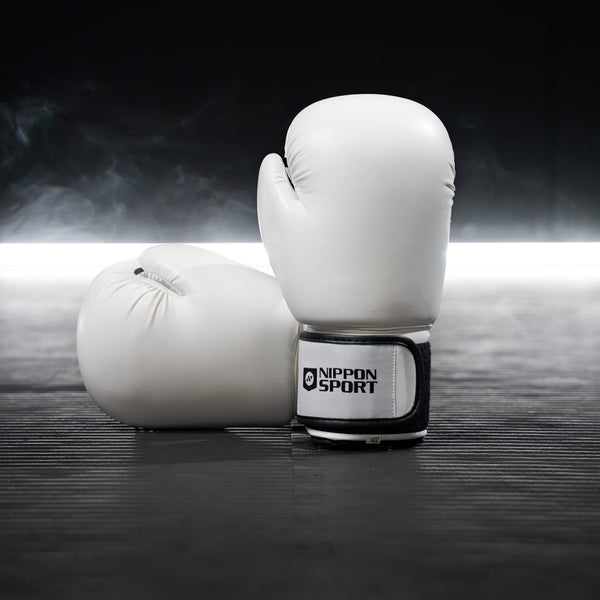 Boxing Gloves - Nippon Sport - 'Club' - White