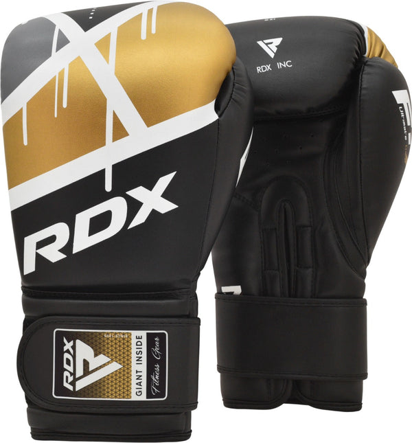 Boxing Gloves - RDX - 'F7 Ego' - Black/Gold