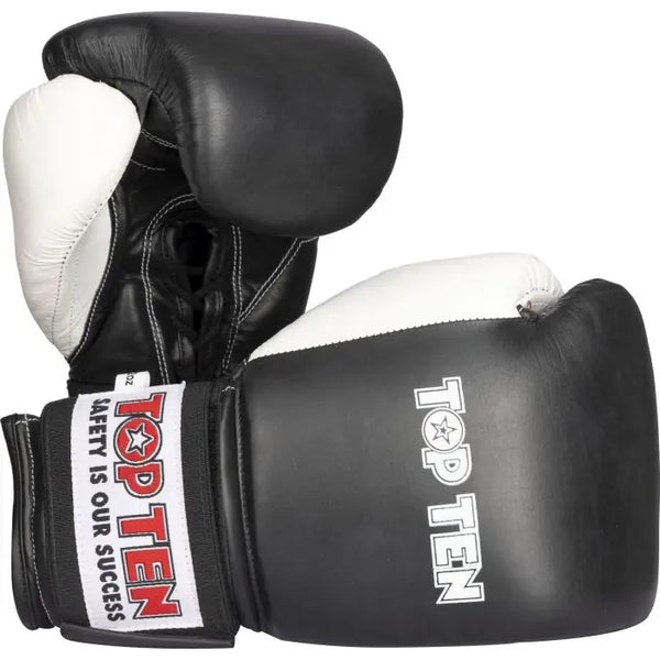 Boxing Gloves - TOP TEN - 'Pro' - 12 oz - Black