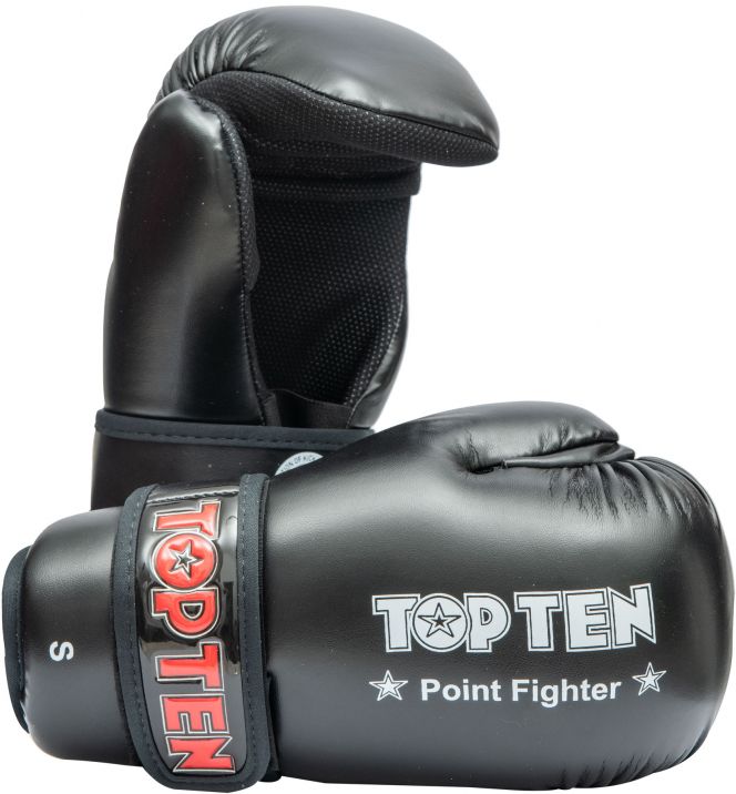 TOP TEN Semi-contact gloves, Black