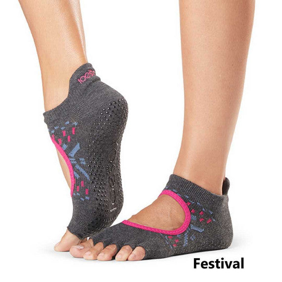 Joogasukat - ToeSox - Bella/Bellarina Halftoe Grip, varvassukat