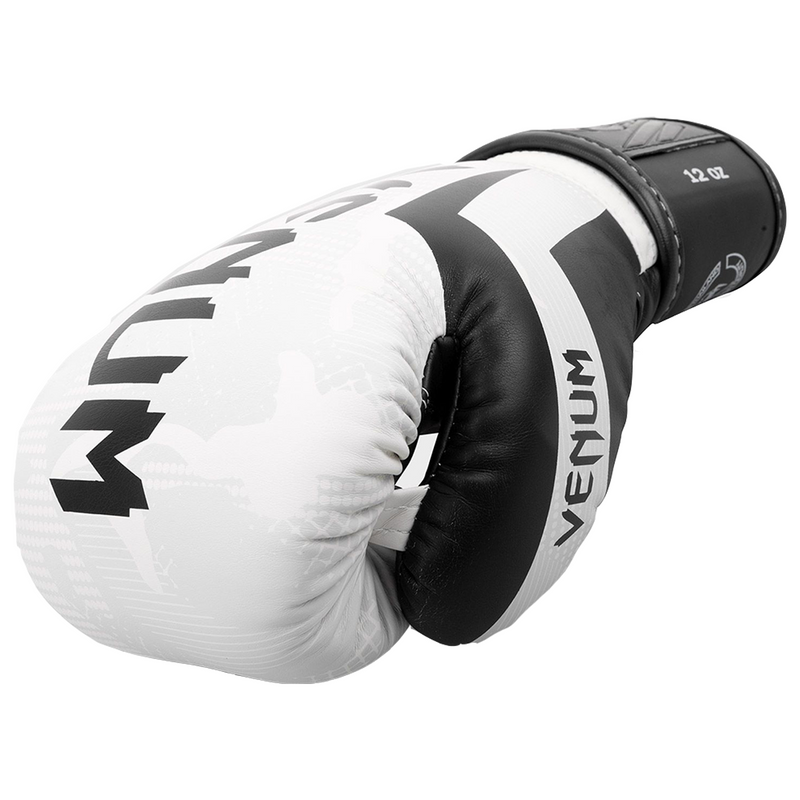 Boxing Gloves - Venum - 'Elite' - White Terrain Pattern