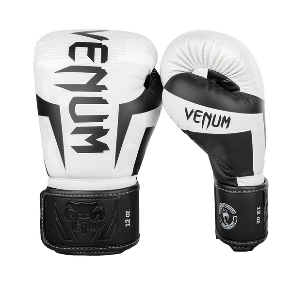 Boxing Gloves - Venum - 'Elite' - White Terrain Pattern