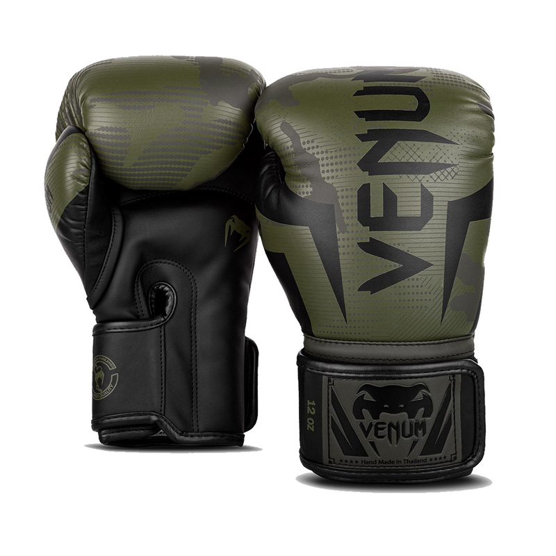 Boxing gloves - Venum - 'Elite' - Khaki-Maasto